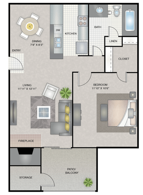 A2 Floor Plan at District 2308, Arlington, TX 76011 ?